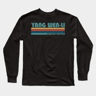 Proud Limited Edition Wen-li Name Personalized Retro Style Long Sleeve T-Shirt
